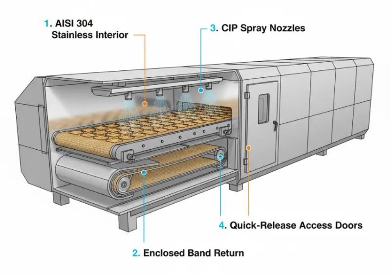 Food Safety & Hygiene: How Tunnel Oven Design Actively Prevents Contamination Food Safety & Hygiene: How Tunnel Oven Design Actively Prevents Contamination