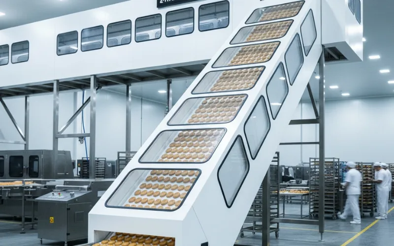 A Guide to Bakery Cooling Conveyors: Spiral vs. Linear vs. Z-Type A Guide to Bakery Cooling Conveyors: Spiral vs. Linear vs. Z-Type