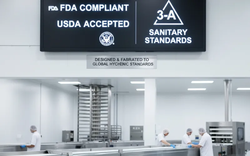 Sanitation Standards for Cooling Conveyor Systems: A Guide to FDA, USDA, and 3-A Compliance