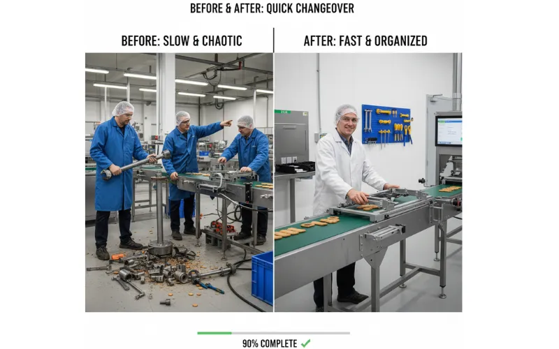 How to Master Quick Changeover on Your Biscuit Flipper