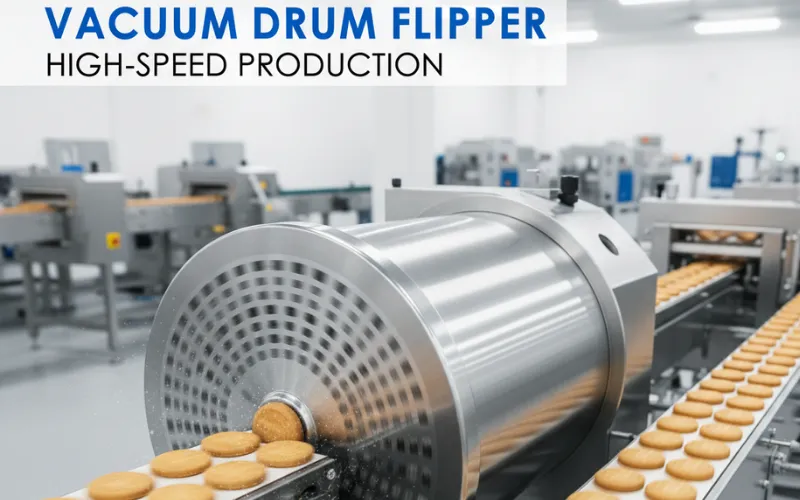 Vacuum Drum vs. Turnover Belt: Choosing the Right Biscuit Flipping Technology