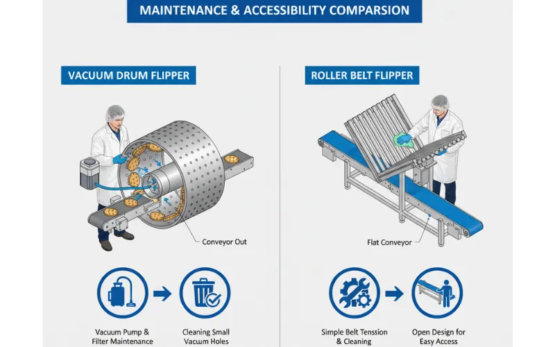 Vacuum Drum vs. Turnover Belt: Choosing the Right Biscuit Flipping Technology