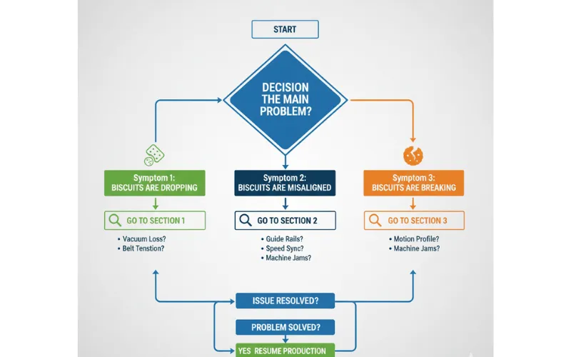 Troubleshooting Guide: Why Is My Biscuit Flipper Misaligning or Dropping Products? Troubleshooting Guide: Why Is My Biscuit Flipper Misaligning or Dropping Products?