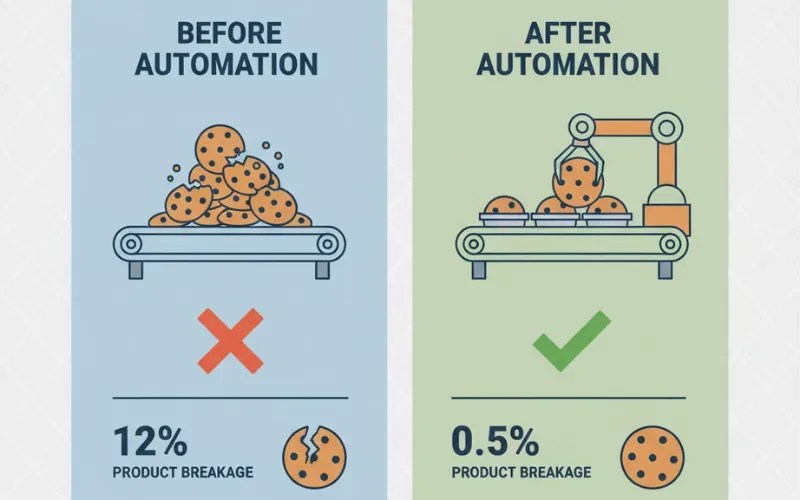 Solving 4 Major Bakery Packaging Problems with Automation