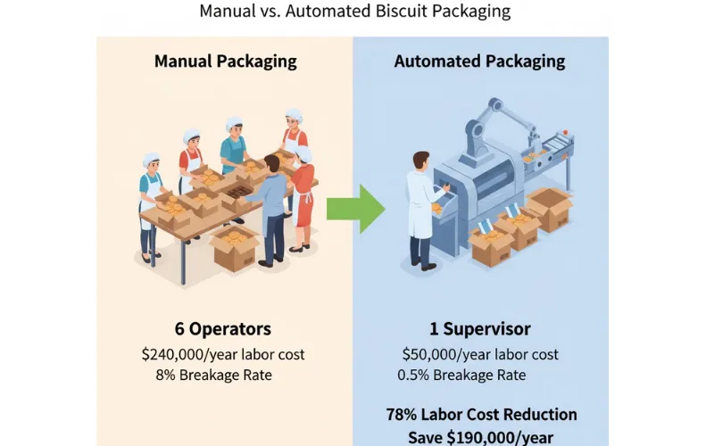 Biscuit Packaging Automation: The 2025 Guide to ROI, Costs & Implementation