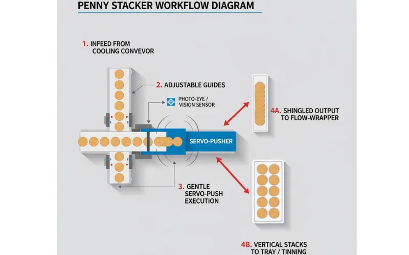 The Penny Stacker Deep Dive: A Guide to Gentle Automation for Fragile, Coated & Sandwich Biscuits The Penny Stacker Deep Dive: A Guide to Gentle Automation for Fragile, Coated & Sandwich Biscuits