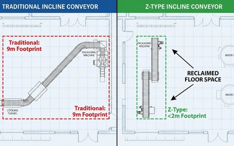 The Z-Type Conveyor Guide: Mastering Vertical Space, Hygiene, and Gentle Elevation